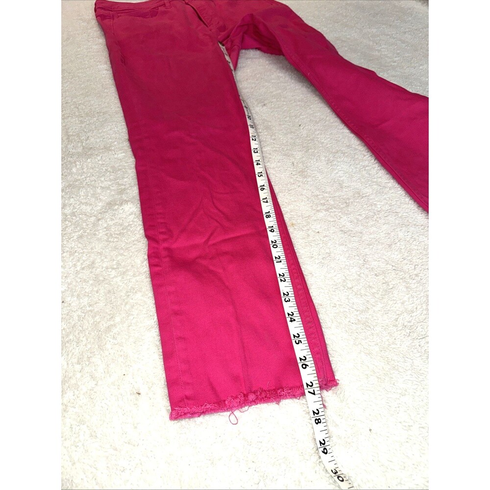 Vineyard Vines Jeans Women’s Pants Size 30 Cotton Frayed Hem Hot Pink - Picture 4 of 11